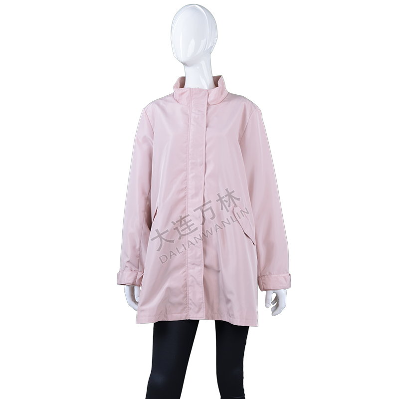 女士純色寬松風衣