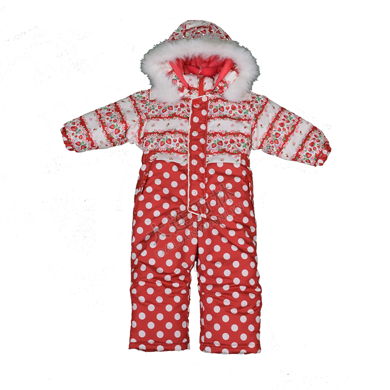 兒童草莓波點連身童裝