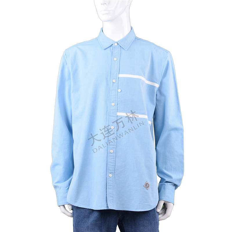 男士立領抽繩襯衫