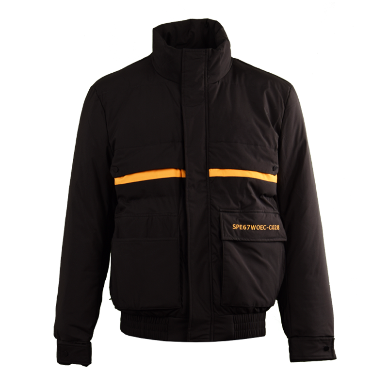 男士立領多兜短款棉服